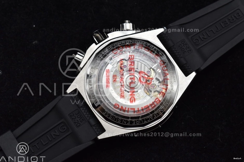 Bracelet Chronomat 536 1:1 Robber BLSF A TravelReady B01 Best Edition SS Green On 44mm Dial 0720